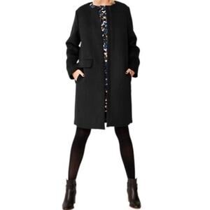 Kate Spade Saturday Black Dark Academia Preppy Goth Wool Coat